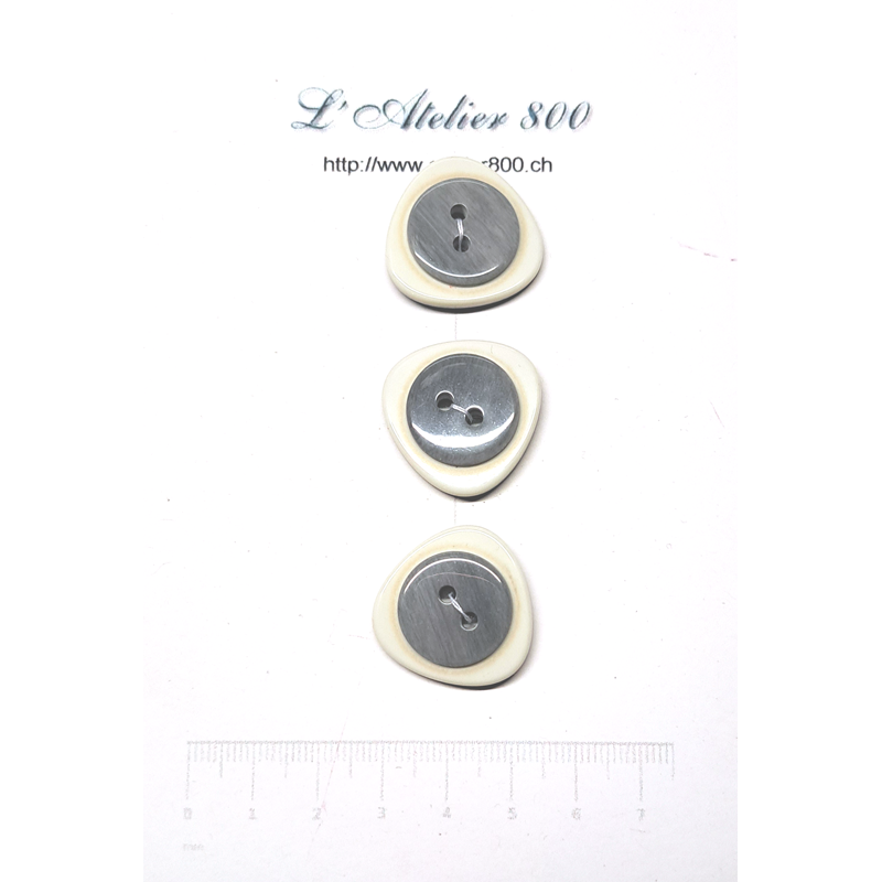 Boutons bicolores